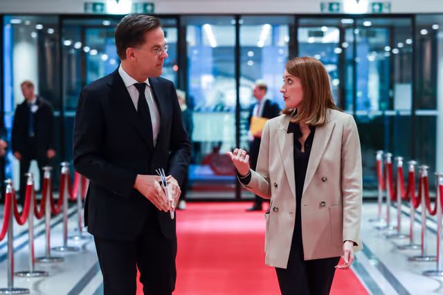Roberta METSOLA, EP President meets with Mark RUTTE, NATO Secretary General