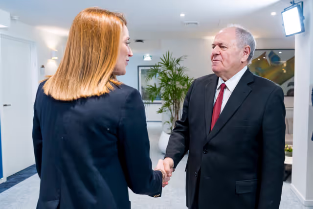 Roberta METSOLA, EP President meets with Dani DAYAN, Chairman of Yad Vashem