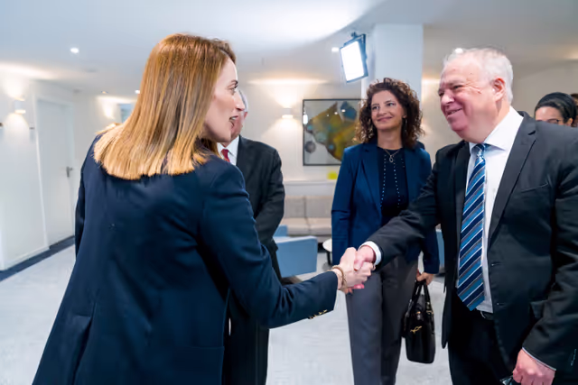 Foto 7: Roberta METSOLA, EP President meets with Dani DAYAN, Chairman of Yad Vashem