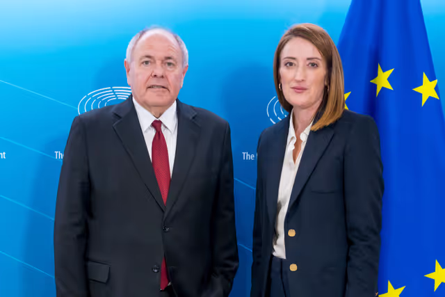 Foto 3: Roberta METSOLA, EP President meets with Dani DAYAN, Chairman of Yad Vashem