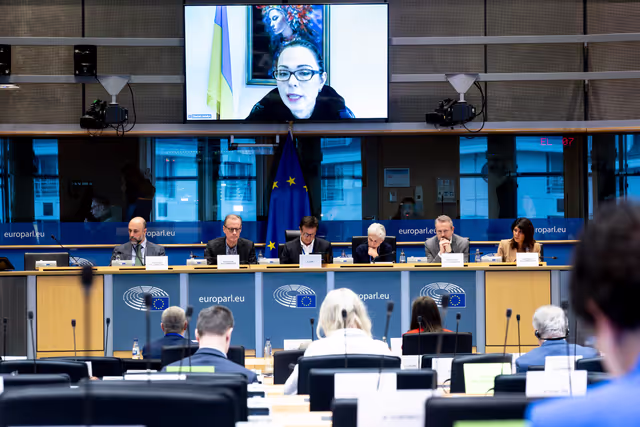 Foto 4: ITRE SEDE - Joint Public Hearing on Cyber-defence and Cybersecurity