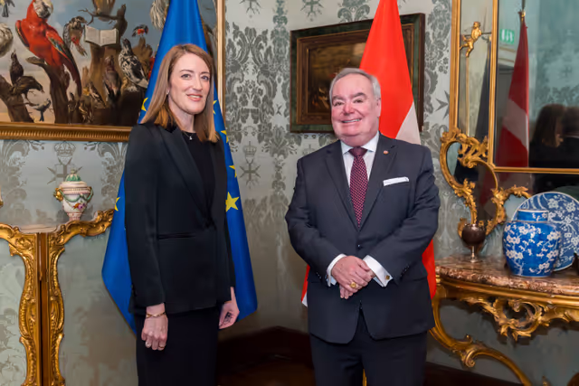 Official visit by Roberta METSOLA, EP President to Rome (Italy) - Meeting with His Most Eminent Highness the Prince and Grand Master of the Order of Malta, Fra' John T. Dunlap