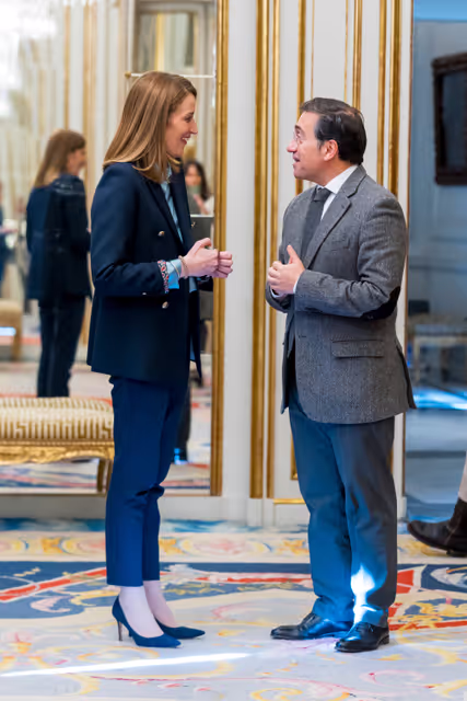 Official visit by Roberta METSOLA, EP President, to Madrid (Spain) - Meeting with José Manuel Albares BUENO, Minister of Foreign Affairs of Spain