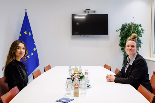 Nadia MURAD, 2016 Sakharov Prize laureate meets with Terry REINTKE