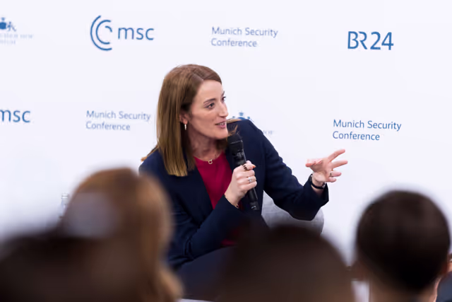 Photo 29 : Roberta METSOLA, EP President participates in the Munich Security Conference 2026