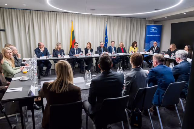 Official visit of Roberta METSOLA, EP President, to Vilnius (Lithuania) - Meeting with Leaders of the Lithuanian Industrialist Association