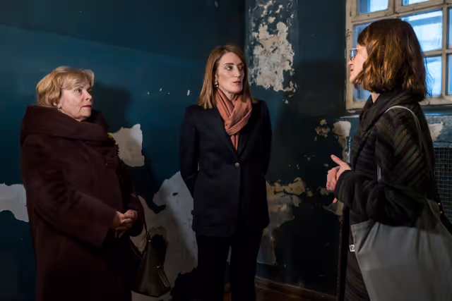 Official visit of Roberta METSOLA, EP President, to Vilnius (Lithuania) - Visit to the Museum of Occupations and Freedom Fighters