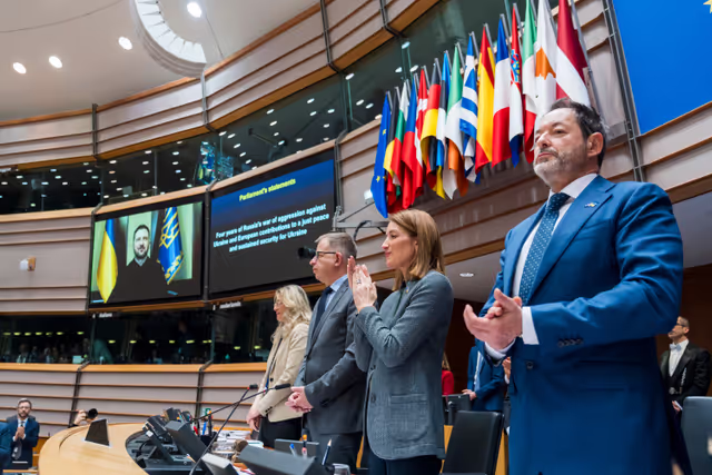 EP Extraordinary Plenary Session - Four years of Russia's war of aggression against Ukraine and European contributions to a just peace and sustained security for Ukraine.