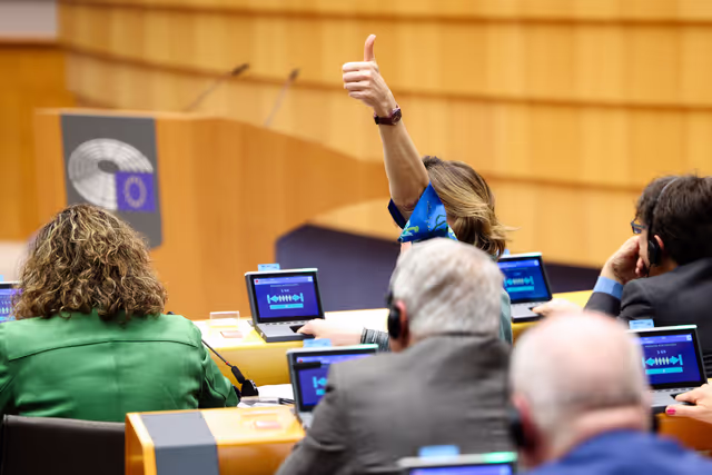 Photo 26: EP Extraordinary Plenary Session - Four years of Russia's war of aggression against Ukraine and European contributions to a just peace and sustained security for Ukraine - Voting session