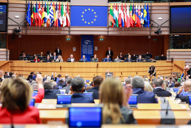 Photo 14: EP Extraordinary Plenary Session - Four years of Russia's war of aggression against Ukraine and European contributions to a just peace and sustained security for Ukraine - Voting session