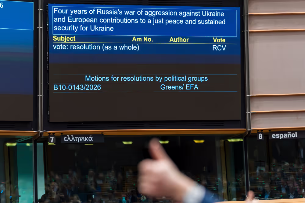 EP Extraordinary Plenary Session - Four years of Russia's war of aggression against Ukraine and European contributions to a just peace and sustained security for Ukraine - Voting session