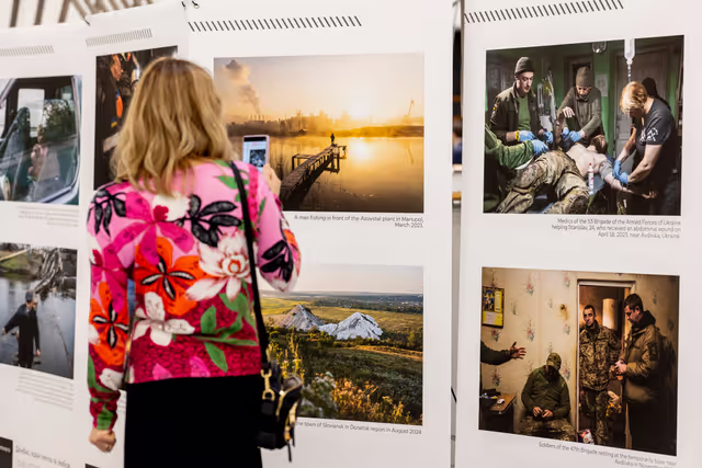 Φωτογραφία 10: Photo exhibition by Ukrainian journalist Serhii Korovayny