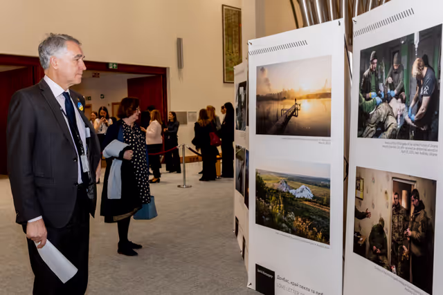 Φωτογραφία 13: Photo exhibition by Ukrainian journalist Serhii Korovayny