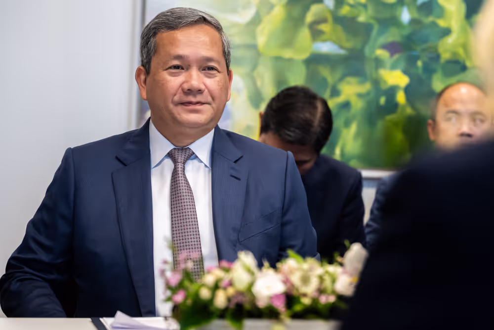 Christel SCHALDEMOSE meets with HUN Manet, Prime Minister of Cambodia