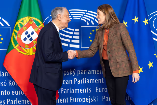 Roberta METSOLA, EP President meets with Marcelo REBELO de SOUSA, President of Portugal