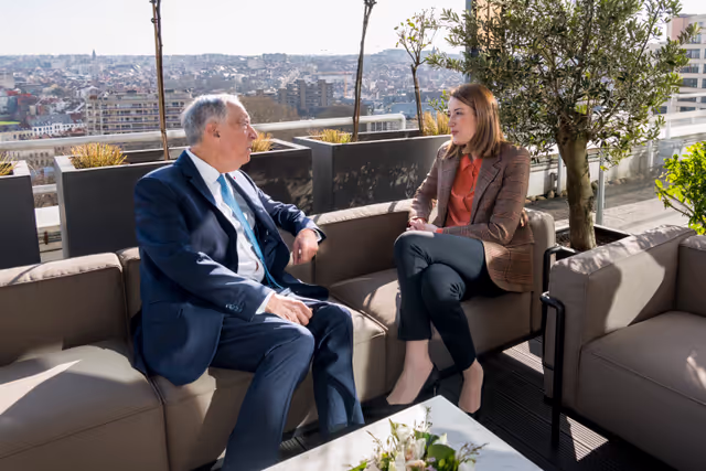 Roberta METSOLA, EP President meets with Marcelo REBELO de SOUSA, President of Portugal