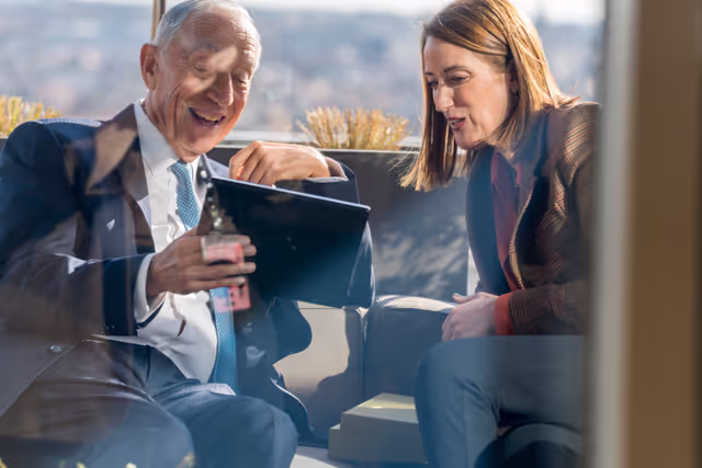 Roberta METSOLA, EP President meets with Marcelo REBELO de SOUSA, President of Portugal