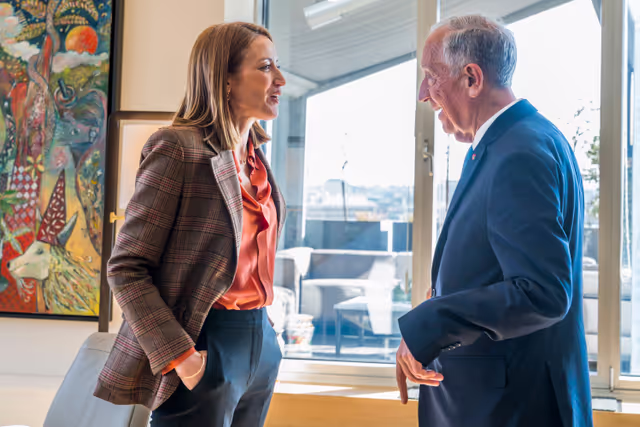 Roberta METSOLA, EP President meets with Marcelo REBELO de SOUSA, President of Portugal