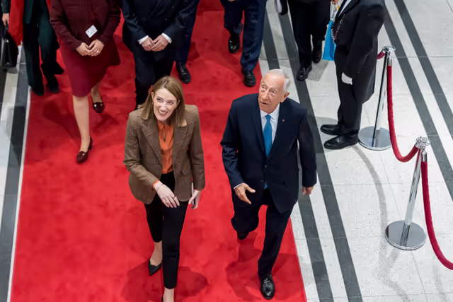 Roberta METSOLA, EP President meets with Marcelo REBELO de SOUSA, President of Portugal