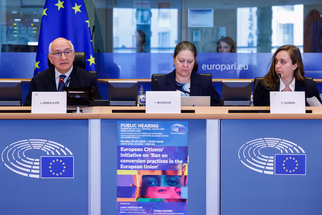 Fotografie 38: LIBE - Public Hearing on a European Citizens' Initiative (ECI) 'Ban on conversion practices in the European Union