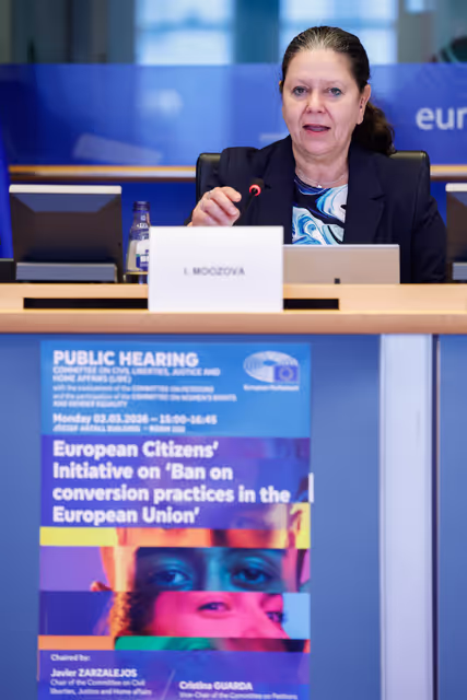 Fotografie 29: LIBE - Public Hearing on a European Citizens' Initiative (ECI) 'Ban on conversion practices in the European Union