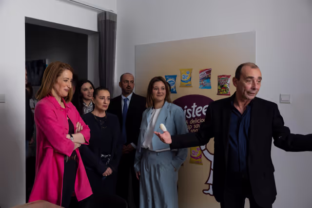 Roberta METSOLA, EP President visit to Malta - Visit to Tastees Manufacturing Limited