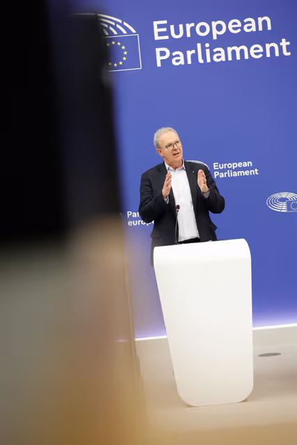 Photo 13: Press conference on the Protection of creative copyrighted work in AI-age