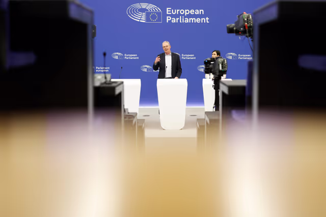Photo 1: Press conference on the Protection of creative copyrighted work in AI-age