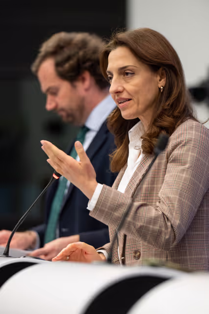 Fotografia 6: Press conference on the report on the housing crisis in the EU with the aim of proposing solutions for decent, sustainable and affordable housing