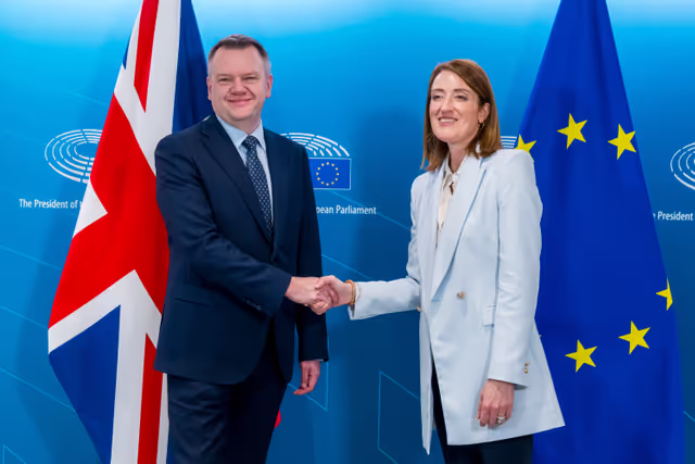 Roberta METSOLA, EP President meets with Nick THOMAS-SYMONDS, British Minister for the constitution and European Union relations