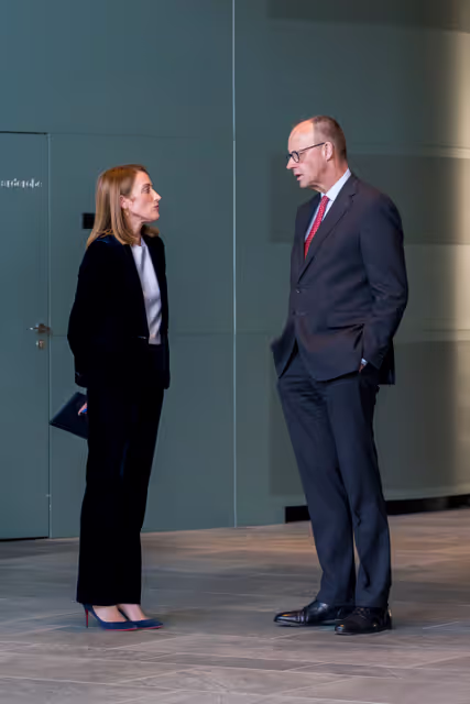 Official visit by Roberta METSOLA, EP President to Berlin (Germany) - Meeting with Friedrich MERZ, German Federal Chancellor