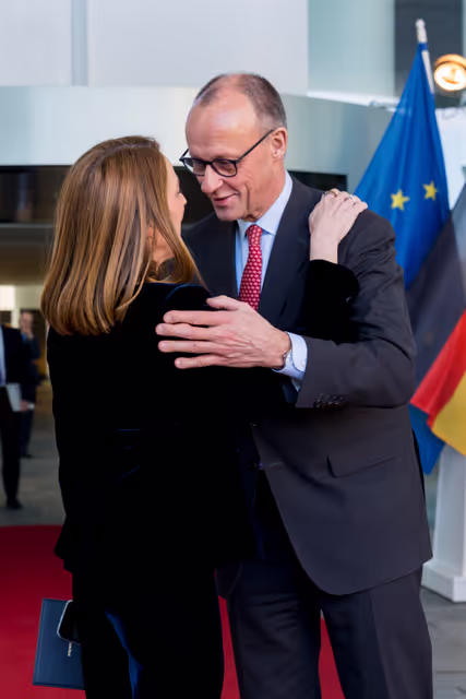 Official visit by Roberta METSOLA, EP President to Berlin (Germany) - Meeting with Friedrich MERZ, German Federal Chancellor
