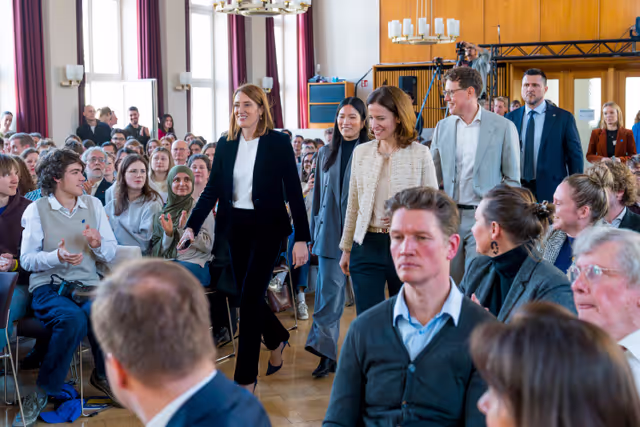Official visit by Roberta METSOLA, EP President to Berlin (Germany) - Townhall Discussion with Students
