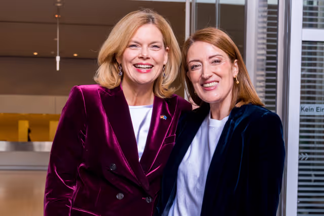 Official visit by Roberta METSOLA, EP President to Berlin (Germany) - Meeting with Julia KLÖCKNER, President of the German Parliament (Bundestag)