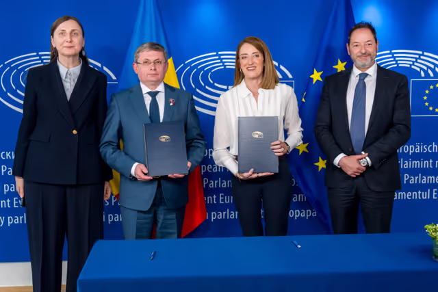 Signing of the Memorandum of Understanding between the European Parliament and the Parliament of the Republic of Moldova on a Joint Framework for Parliamentary Democracy