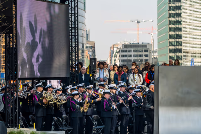 Φωτογραφία 29: Commemoration of the 2016 Brussels terrorist attacks