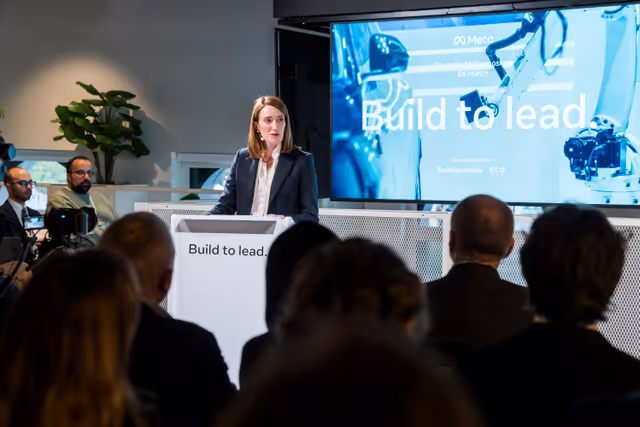 Foto 6: Roberta METSOLA, EP President participates at the Brussels AI Symposium 2026
