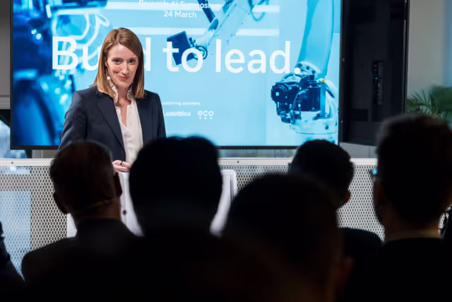 Foto 4: Roberta METSOLA, EP President participates at the Brussels AI Symposium 2026
