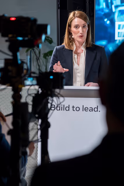 Foto 3: Roberta METSOLA, EP President participates at the Brussels AI Symposium 2026