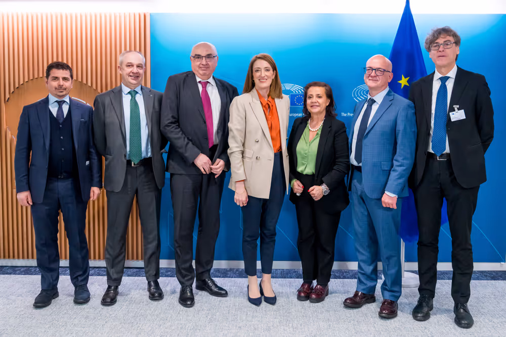 Roberta METSOLA, EP President meets with Maurizio GARDINI, President of Confcooperative