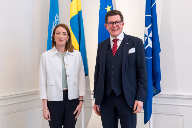 Official visit by Roberta METSOLA, EP President to Stockholm (Sweden) - Meeting with Andreas NORLÉN, Speaker of the Riksdag