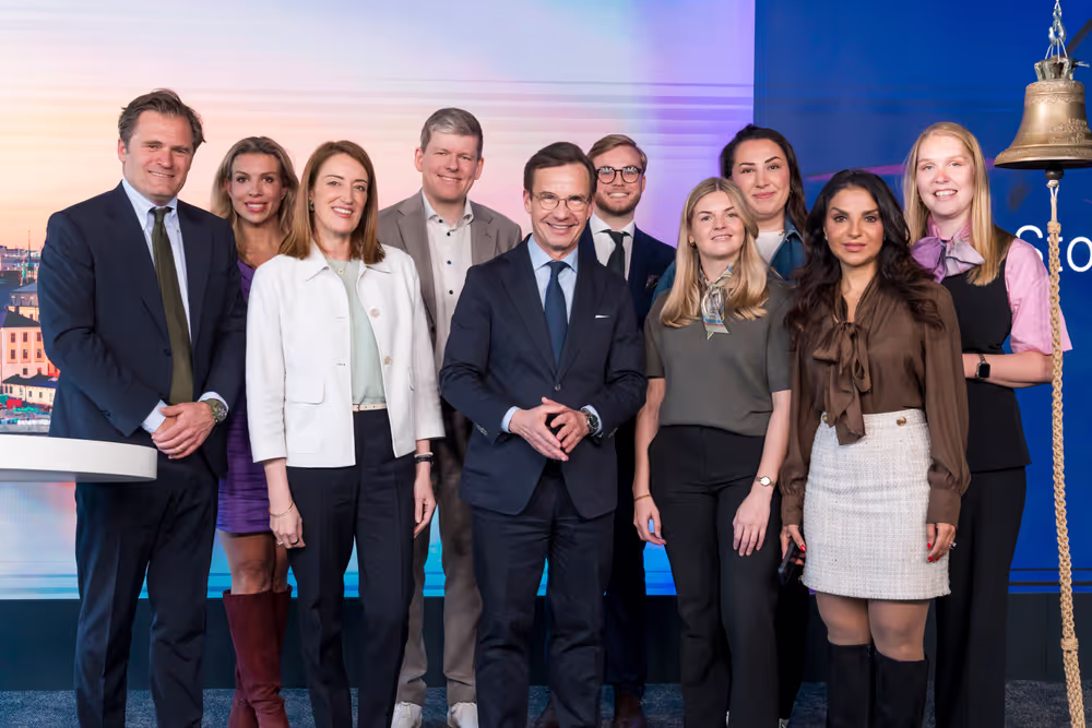 Official visit by Roberta METSOLA, EP President to Stockholm (Sweden) - Meeting with Swedish Financial Influencers & Savings Advocates together with Ulf KRISTERSSON, Swedish Prime Minister