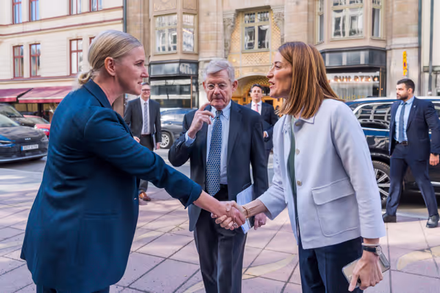 Valokuva 17: Official visit by Roberta METSOLA, EP President to Stockholm (Sweden) - Meeting with Business Leaders