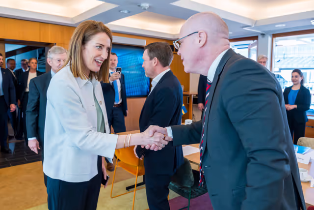 Valokuva 14: Official visit by Roberta METSOLA, EP President to Stockholm (Sweden) - Meeting with Business Leaders