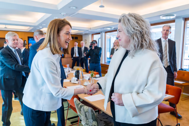 Valokuva 8: Official visit by Roberta METSOLA, EP President to Stockholm (Sweden) - Meeting with Business Leaders