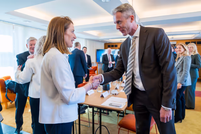 Valokuva 12: Official visit by Roberta METSOLA, EP President to Stockholm (Sweden) - Meeting with Business Leaders