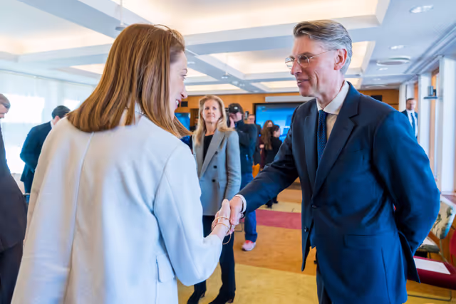 Valokuva 10: Official visit by Roberta METSOLA, EP President to Stockholm (Sweden) - Meeting with Business Leaders