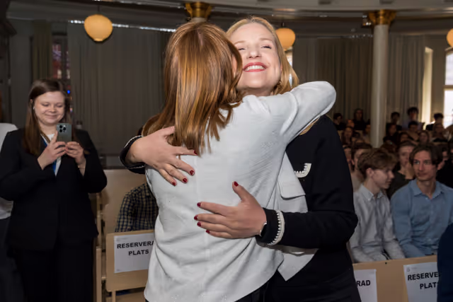 Valokuva 17: Official visit by Roberta METSOLA, EP President to Stockholm (Sweden) - Townhall Discussion with Students