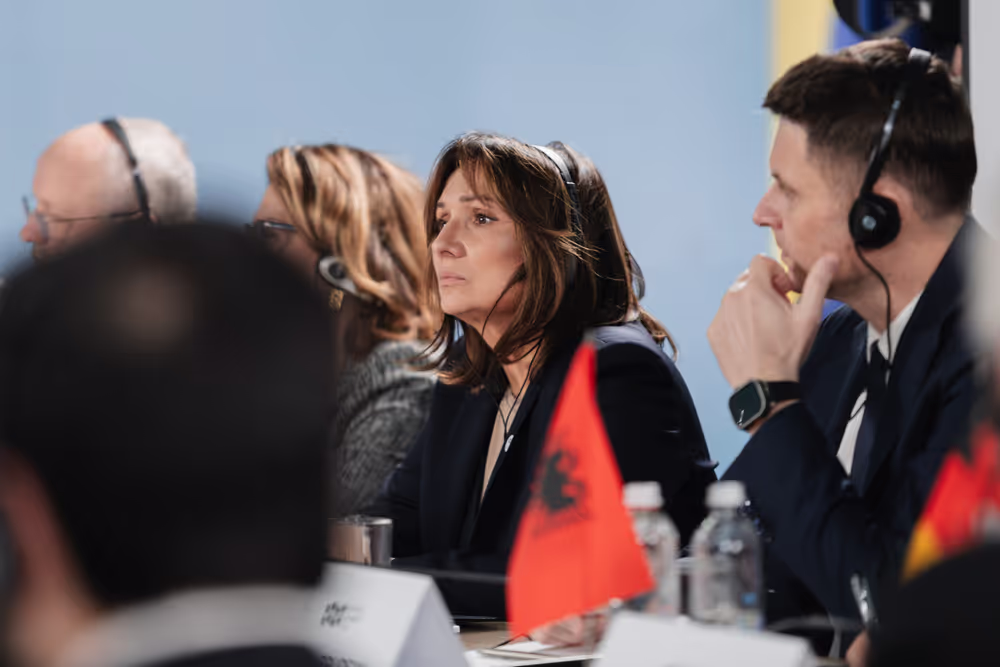 Ceremony commemorating the fourth anniversary of the liberation in Bucha (Ukraine) and Bucha Summit.