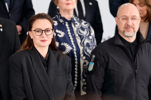 Fotografie 19: Ceremony commemorating the fourth anniversary of the liberation in Bucha (Ukraine) and Bucha Summit.